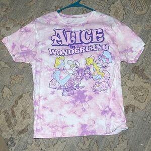 Disney Alice in Wonderland Pink and Purple Tee